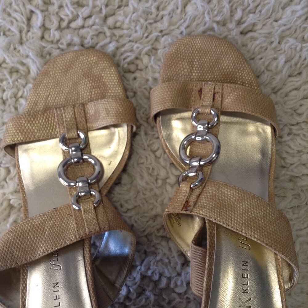 Anne Flein iFlex 7.5 embossed with Rings Heels Professional Party Faux Leather - Picture 3 of 8